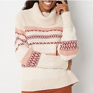 NWOT FRYE Cozy Oversized Fair Isle Sweater - Comfy Plus Size 1X Cottage Core